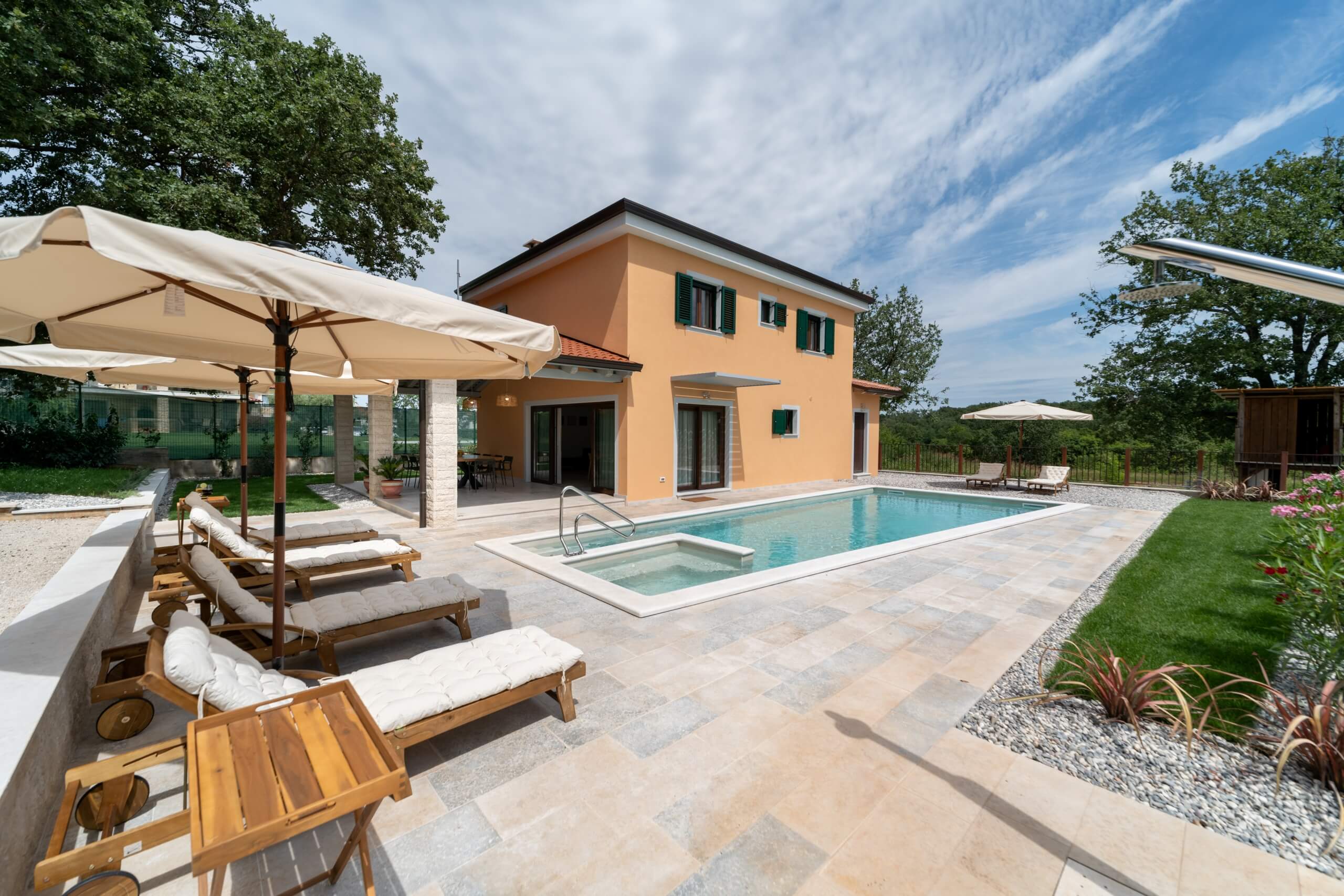 Outside pool