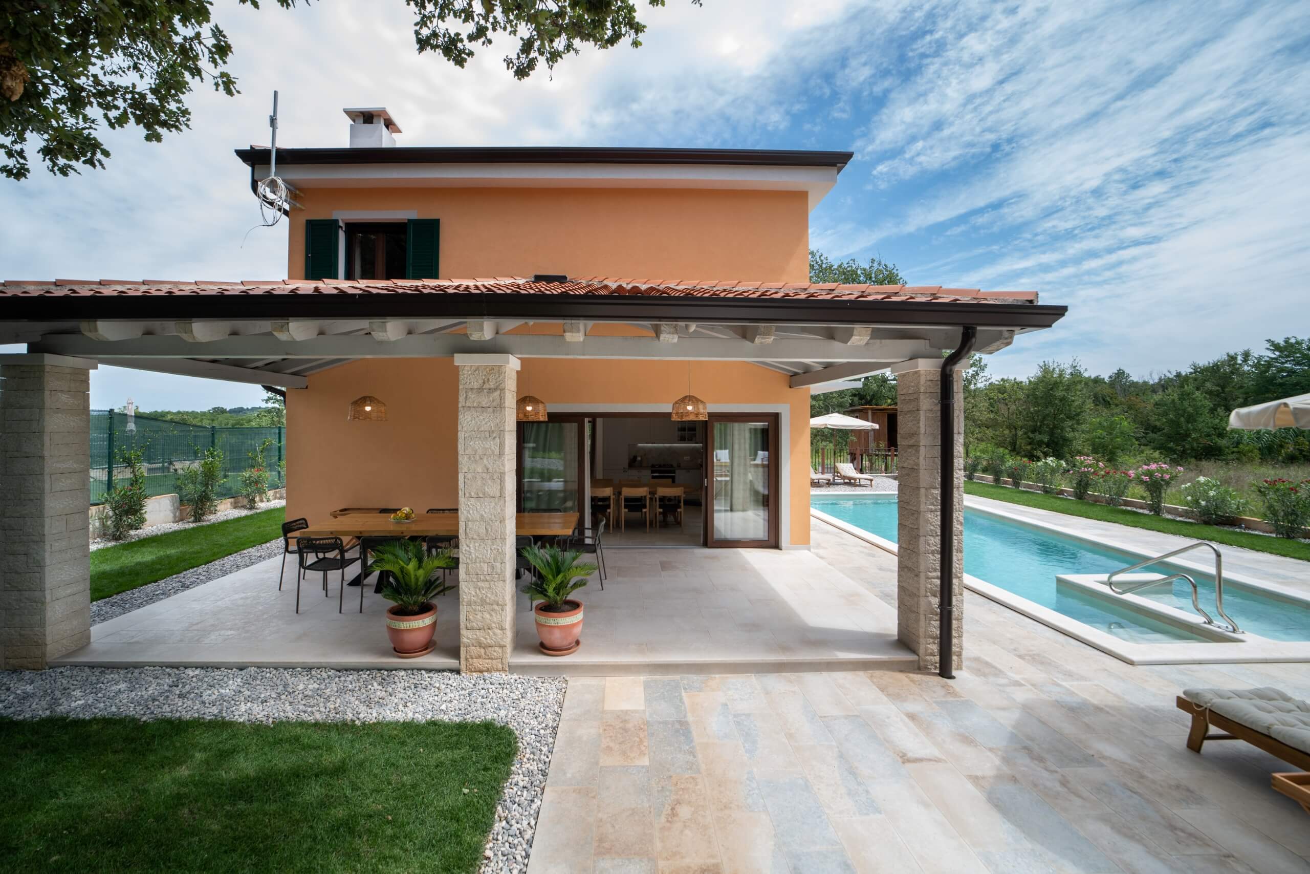 Outside pool