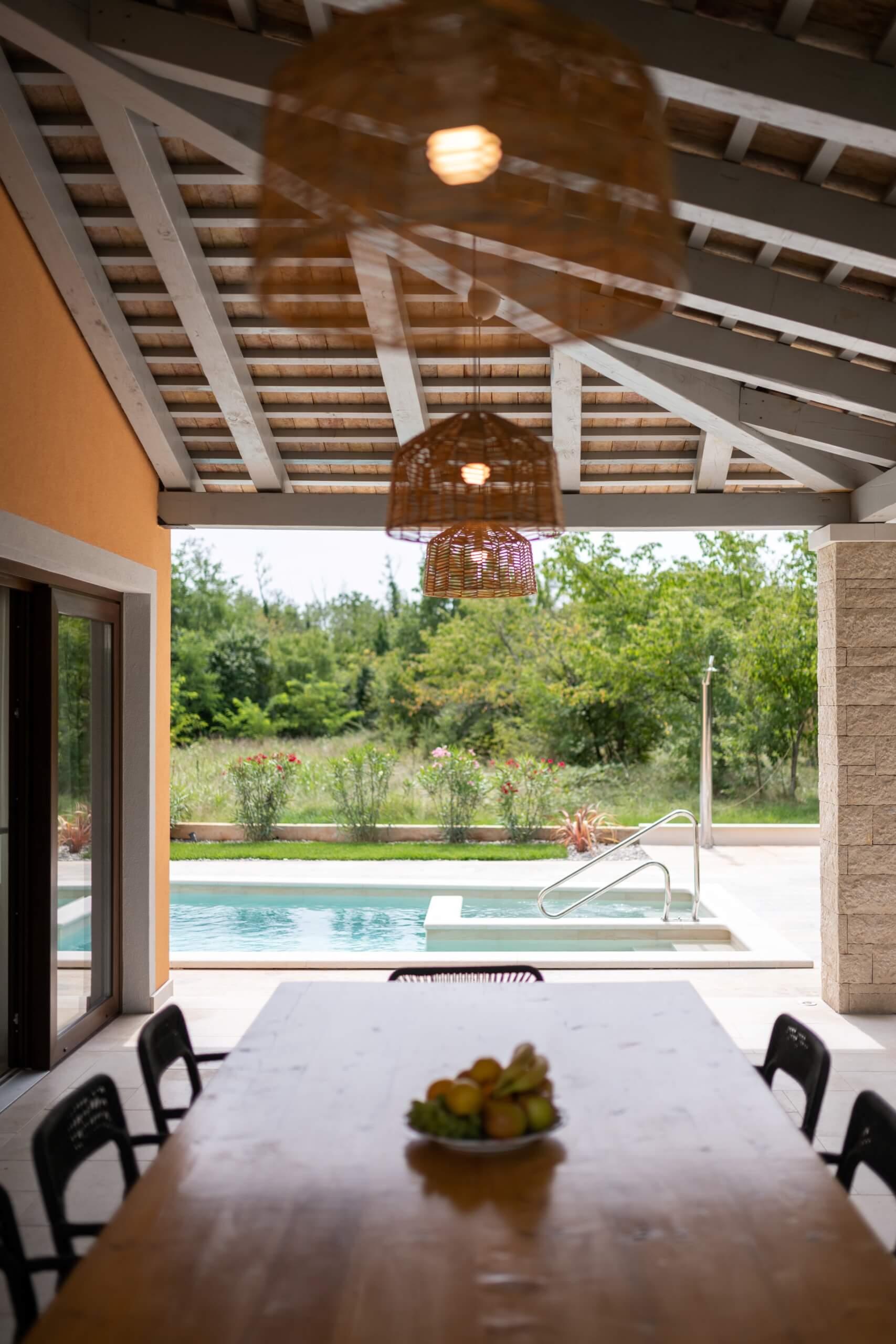 Outside pool